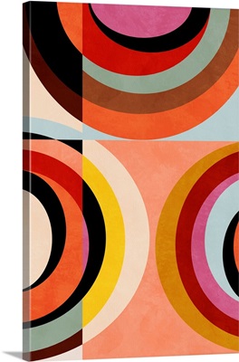 Warm Colors Bauhaus Geometry 3