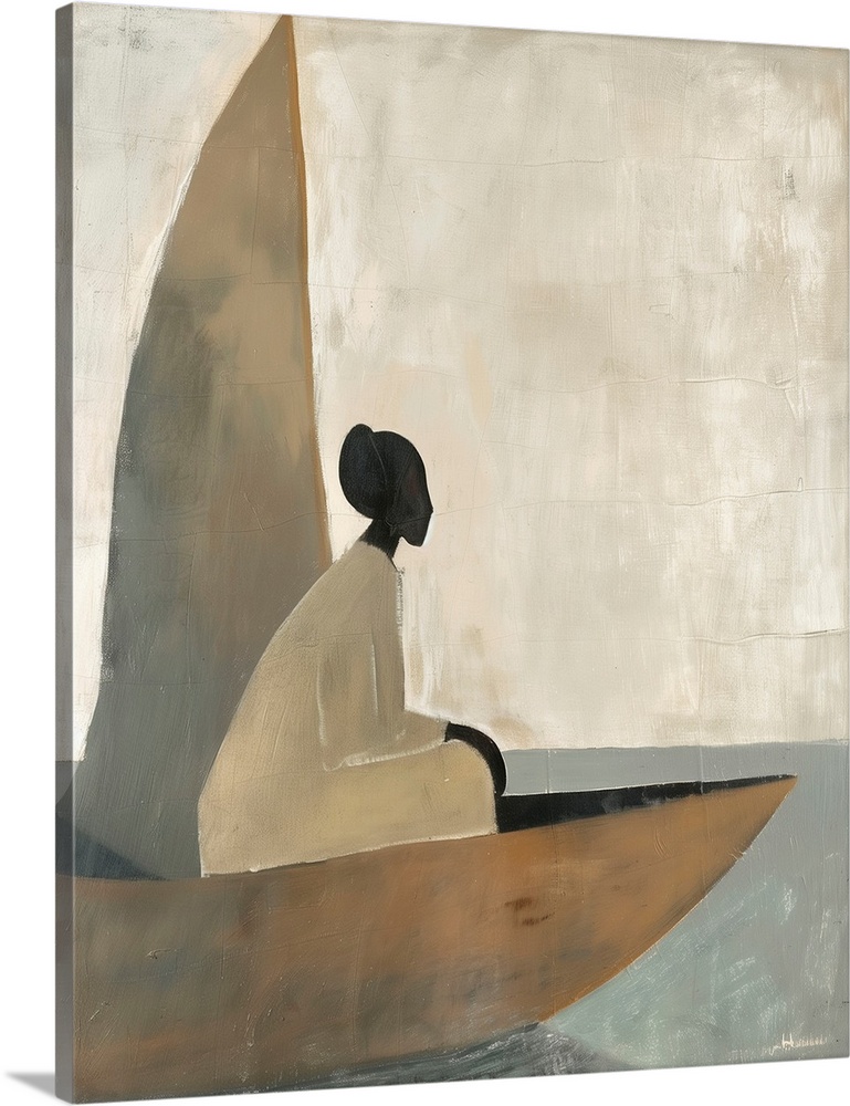 Woman On Boat