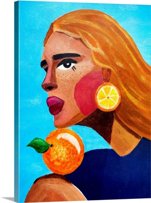 Woman With Orange