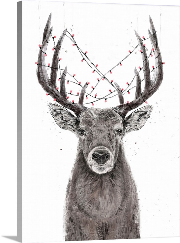 Xmas Deer Wall Art, Canvas Prints, Framed Prints, Wall Peels Great Big Canvas