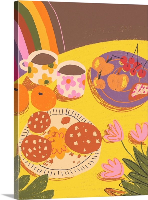 Yellow Table Wall Art, Canvas Prints, Framed Prints, Wall Peels Great