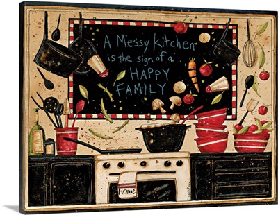 A Messy Kitchen Is The Sign Of A Happy Family
