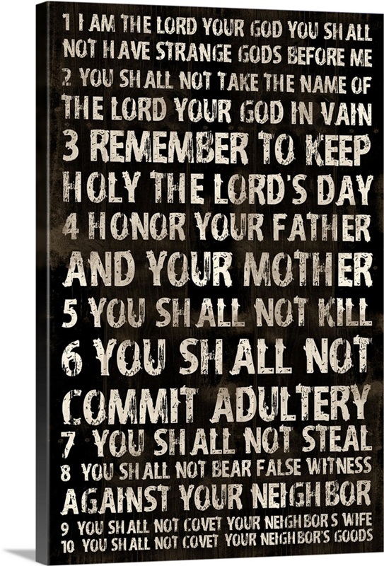 Commandments III | Great Big Canvas