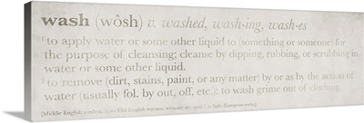 Definitions Wash