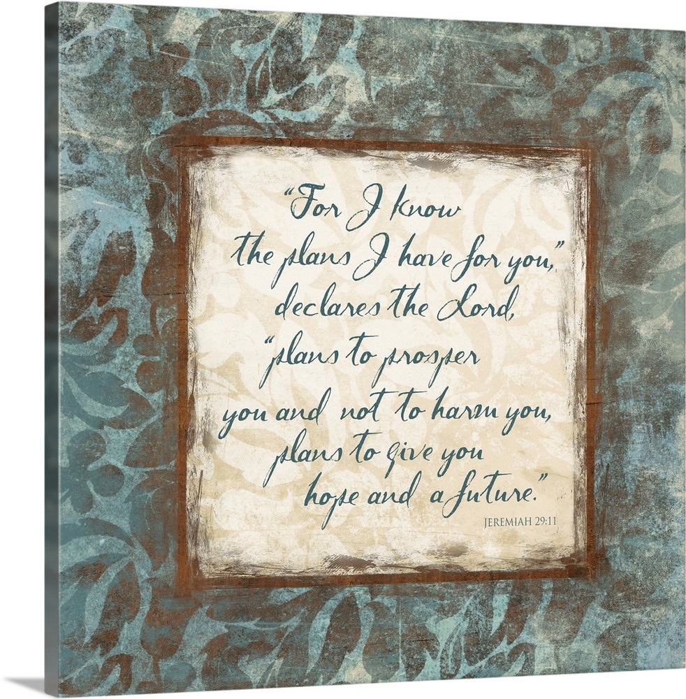 Jeremiah 2911 Wall Art, Canvas Prints, Framed Prints, Wall Peels