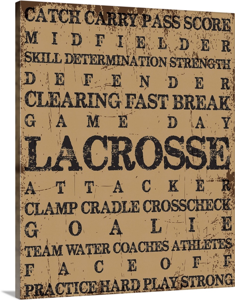 Lacrosse Typography