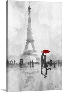 Paris in the Rain Wall Art, Canvas Prints, Framed Prints, Wall Peels ...