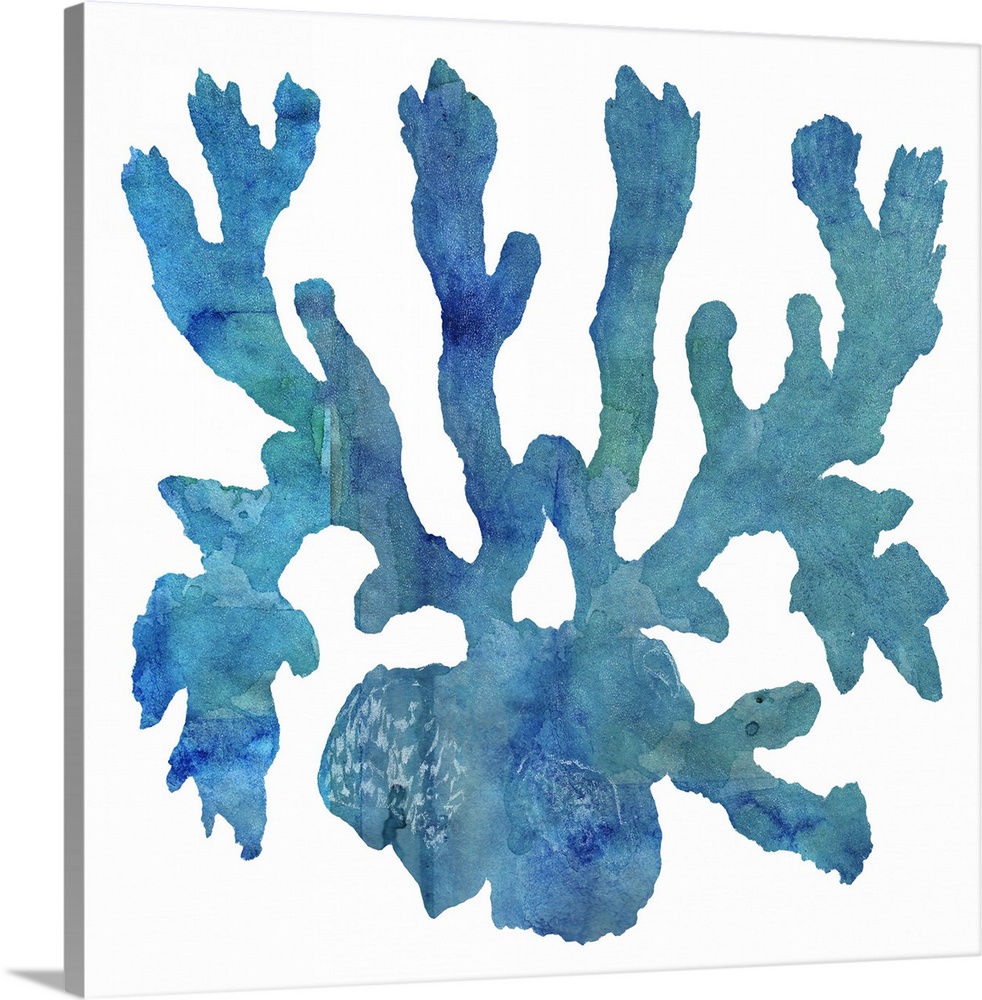 Watercolor Ocean - Coral I