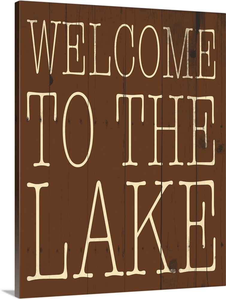 Framed Small - Welcome To The Lake By Beth Albert - Green main image 0