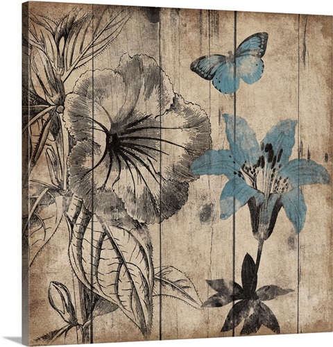 Wood Floral Cut II Wall Art, Canvas Prints, Framed Prints, Wall Peels ...