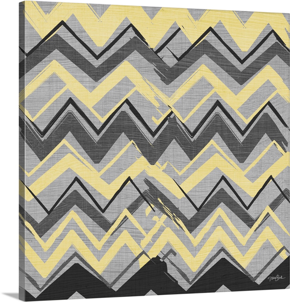 Contemporary chevron pattern warm tones.