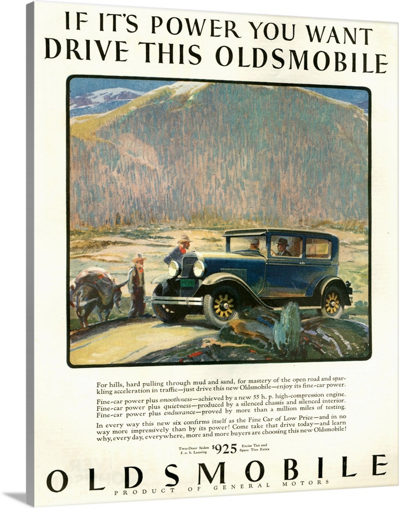 1920's USA Oldsmobile Magazine Advert