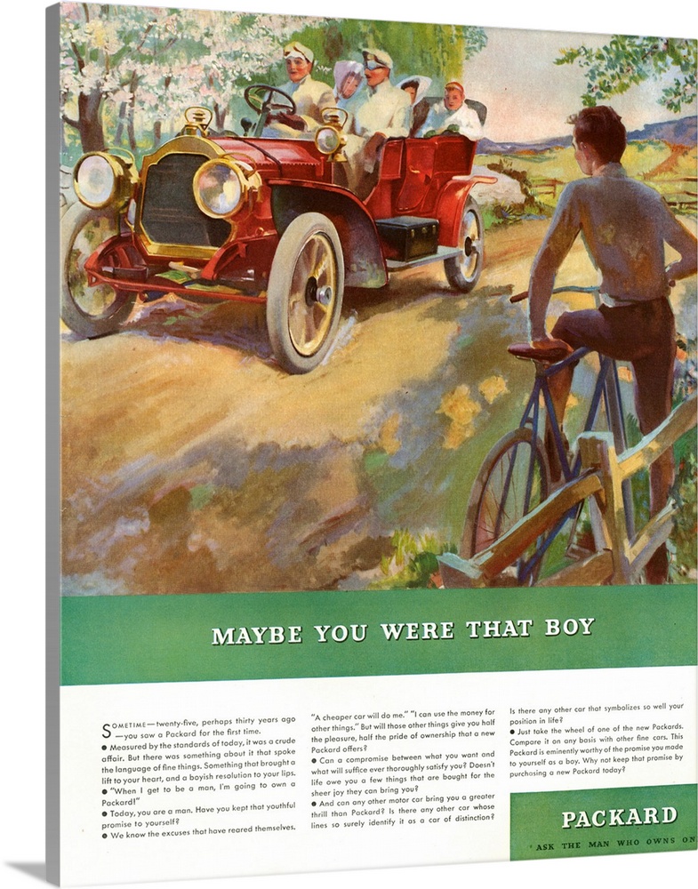 1930's USA Packard Magazine Advert
