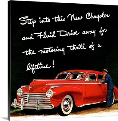 1940's USA Chrysler Magazine Advert (detail)