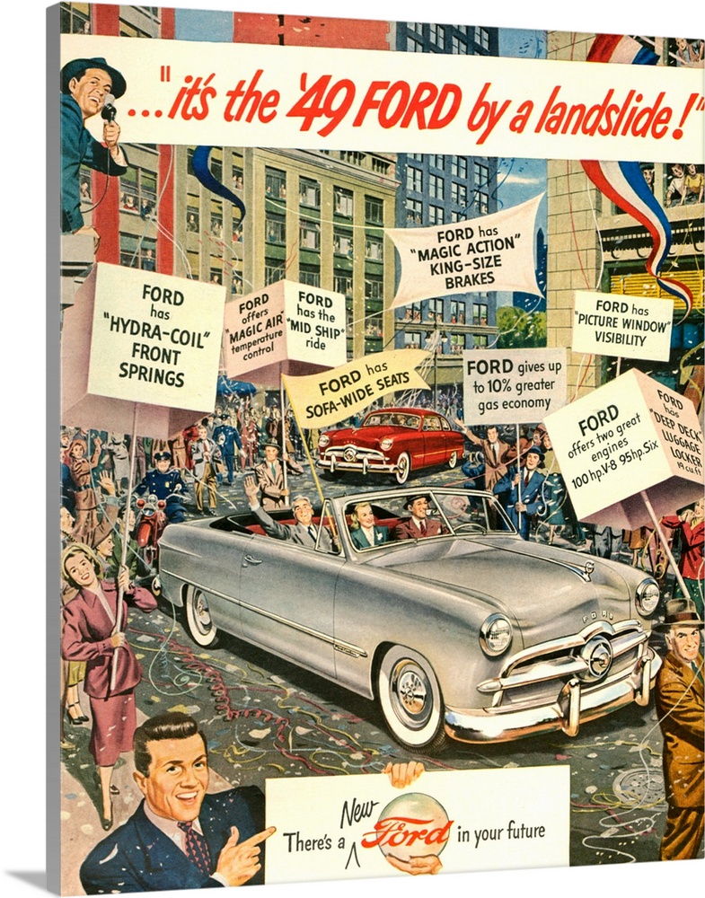 1940's USA Ford Magazine Advert (detail)