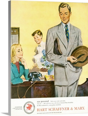 1940's USA Hart Schaffner and Marx Magazine Advert