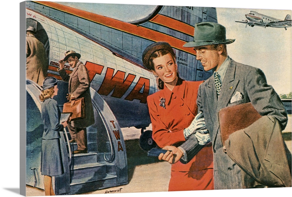 1940s USA TWA Magazine Advert (detail)