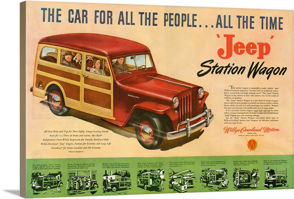 1940s USA Willys Magazine Advert