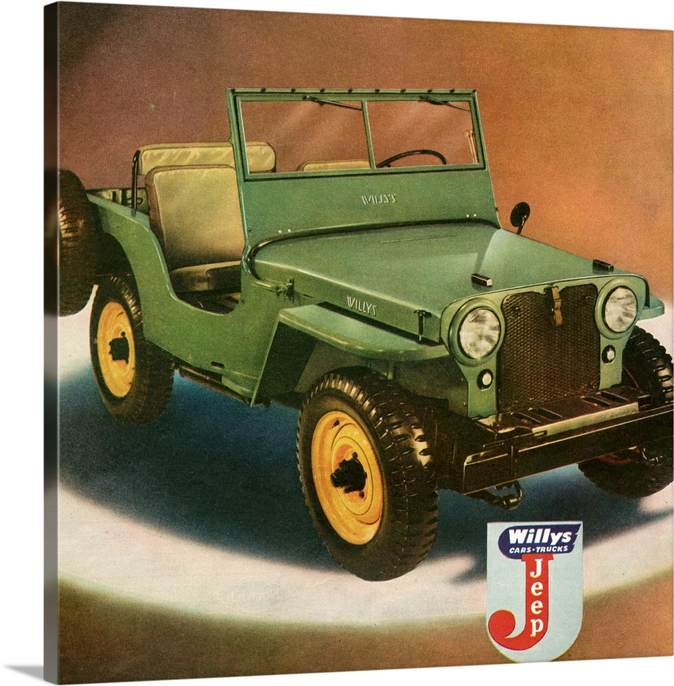 1940s USA Willys Magazine Advert (detail)