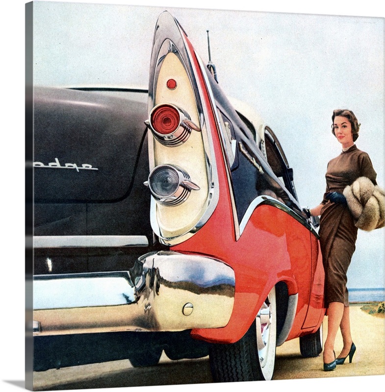 1950's USA Dodge Magazine Advert (detail) Wall Art, Canvas Prints ...