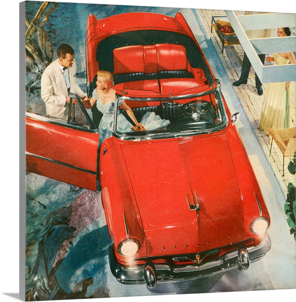 1950s USA Lincoln Magazine Advert (detail)