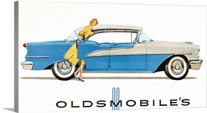 1950's USA Oldsmobile Magazine Advert (detail) image thumbnail