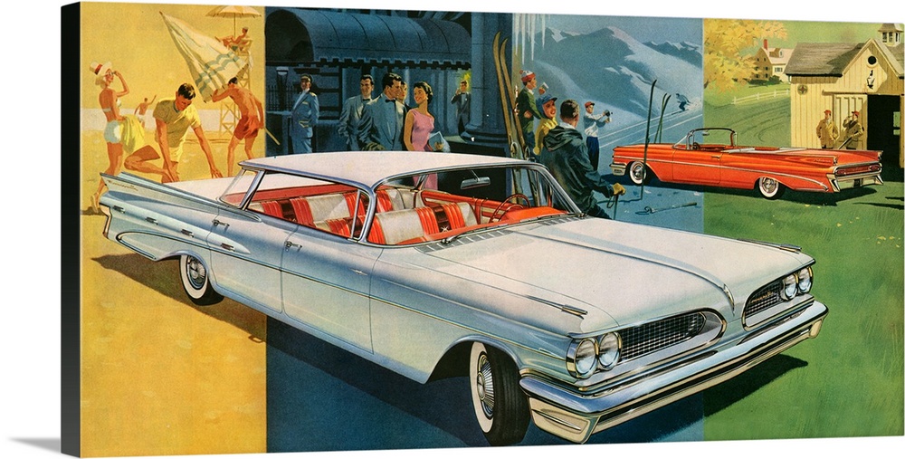 1950's USA Pontiac Magazine Advert (detail)