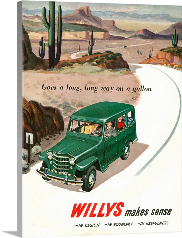 1950s USA Willys Magazine Advert