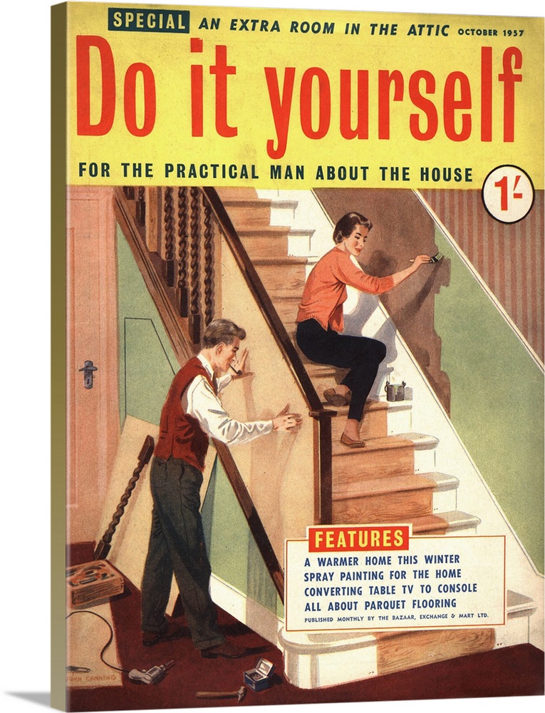 Do It Yourself.1950s.UK.diy stairs decorating magazines do it yourself interiors...