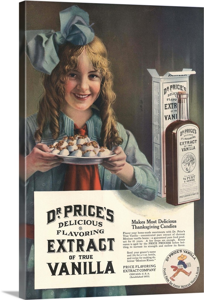 Dr Price..s extract of Vanilla.1914.1910s.USA...