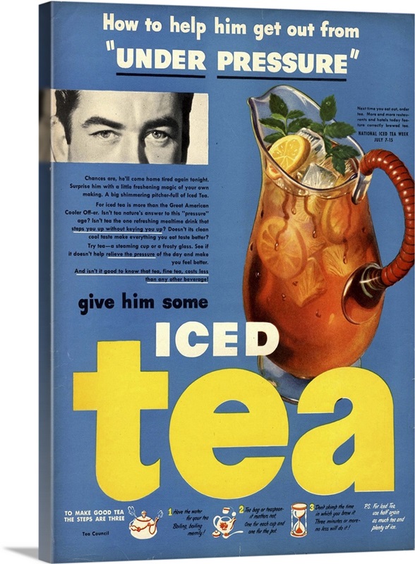 1950s USA iced tea available as Framed Prints, Photos, Wall Art