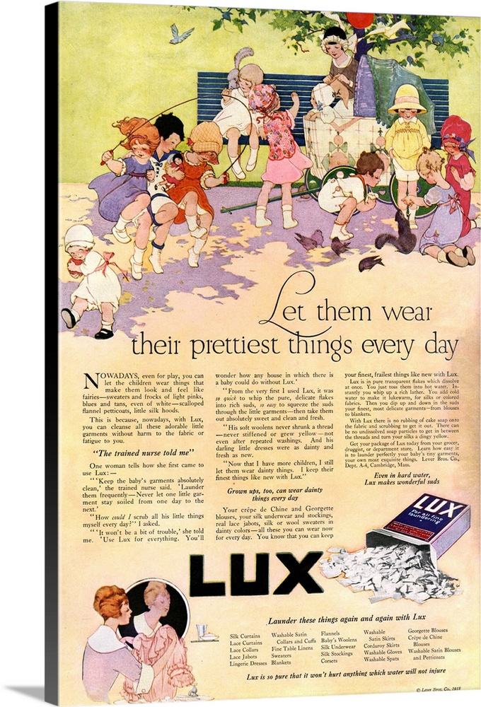 1910s USA Lux Magazine Advert