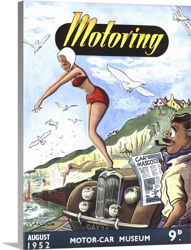 .1950s.UK.cars mascots magazines...