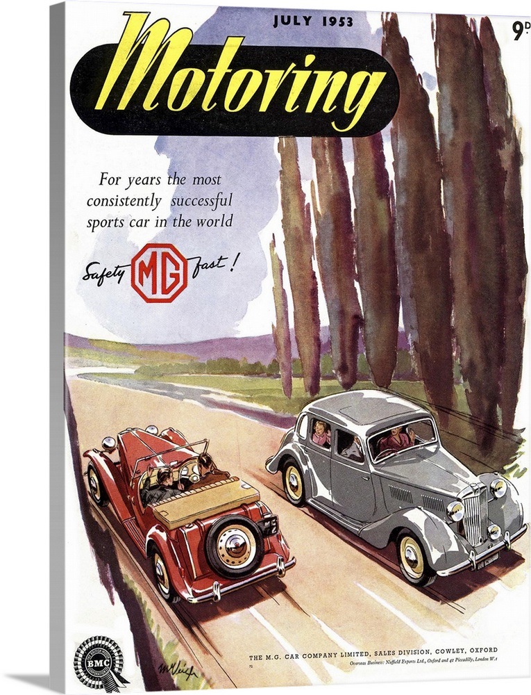 Motoring Magazine, July 1953 Wall Art, Canvas Prints, Framed Prints ...