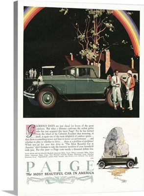Paige Automobile Advertisement