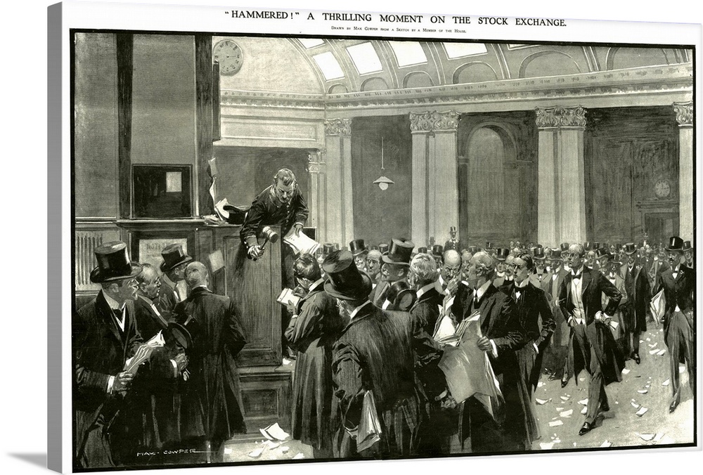 1900s UK Stock Exchange Magazine Plate