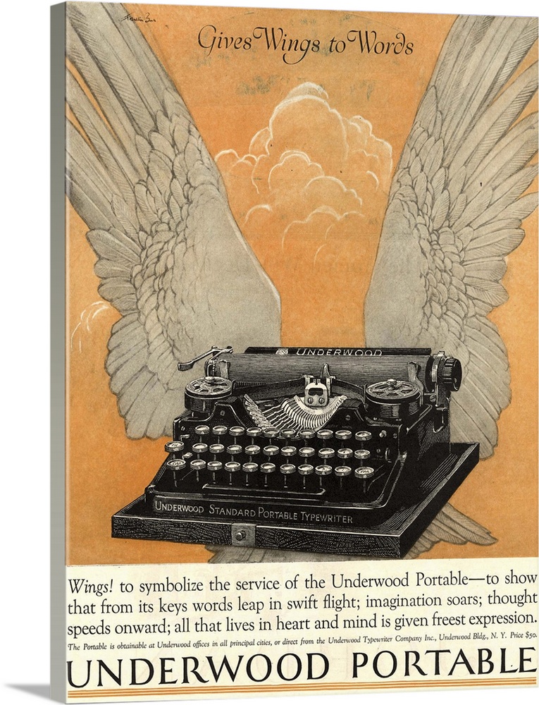 .1922.1920s.USA.underwood portable typewriters equipment...