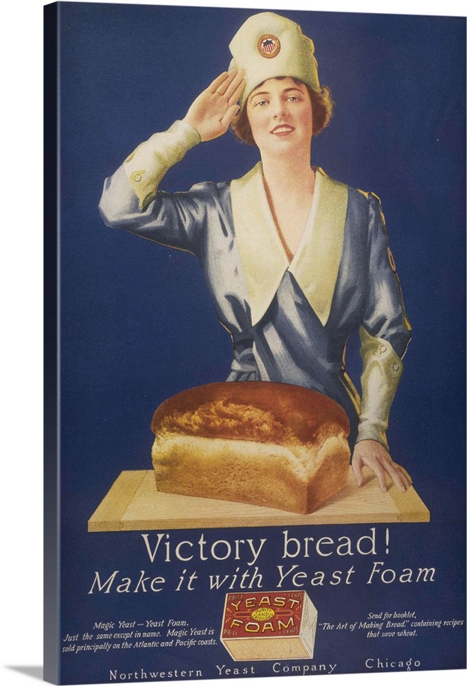 .1910s.USA.victory bakers flour baking bread...