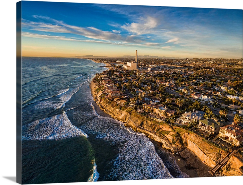 Carlsbad Shores and the power plant Wall Art, Canvas Prints, Framed Wall Peels | Great Big Canvas