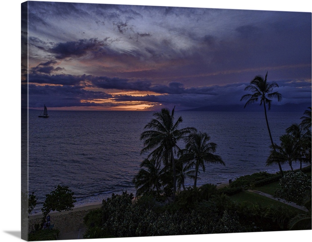 Kaanapali Beach Sunset, Maui, Hawaii, USA