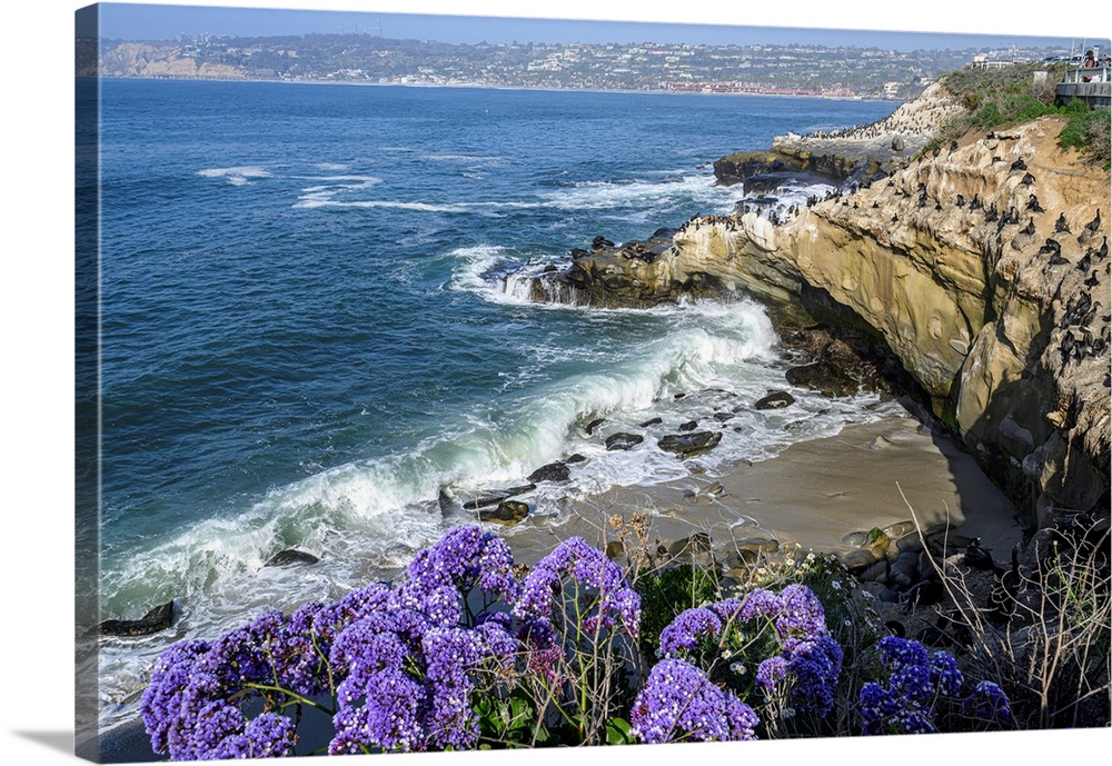This is stunning La Jolla, California. La Jolla is in San Diego County and features breathtaking beaches and shoreline walks.
