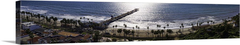San Clemente aerial panoramic. San Clemente is a city in Orange County, California, USA.