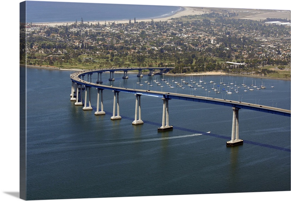 San Diego's Coronado Bay Bridge, San Diego, California, USA.