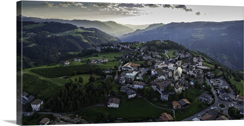 The village Vols Am Schlern is about 25 minutes North of Bolzano, Italy in the Italian Dolomites just below the Schlern pe...