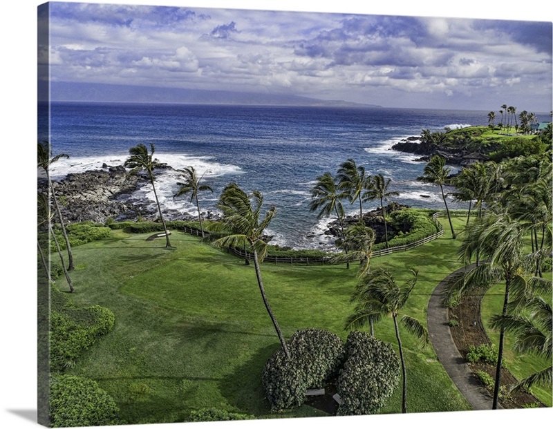 Windy day at Kapalua Bay Great Big Canvas