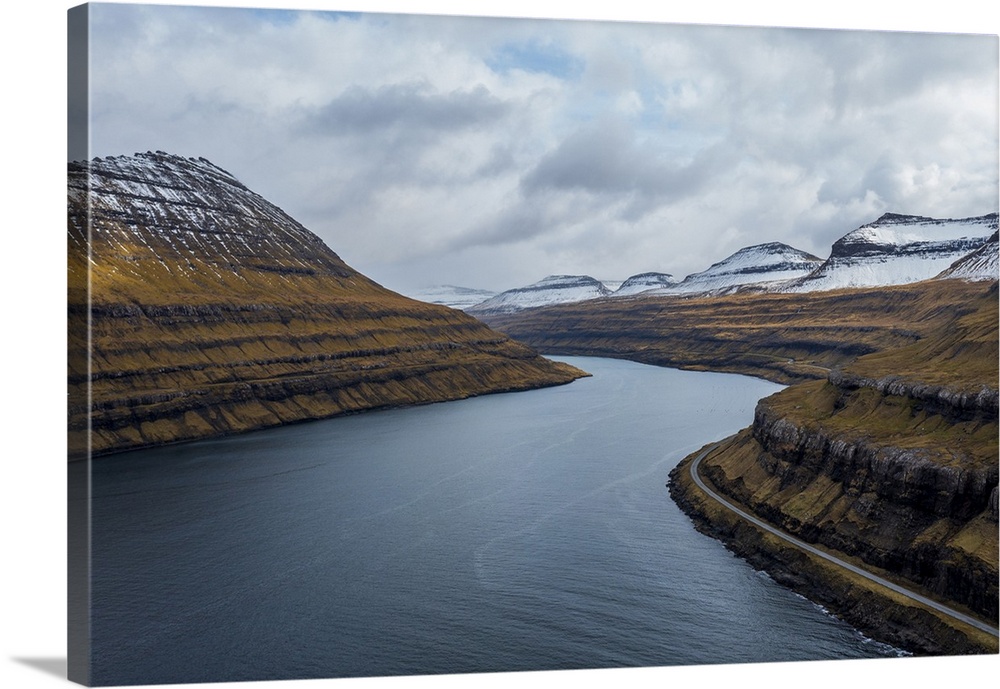 A view across Funningur on the Faroe Islands.