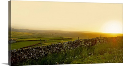 A View Across The Yorkshire Dales At Sunset