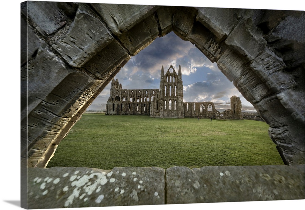A view towards Whitby Abbey.