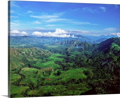 Aerial view of the Highlands, Papua New Guinea