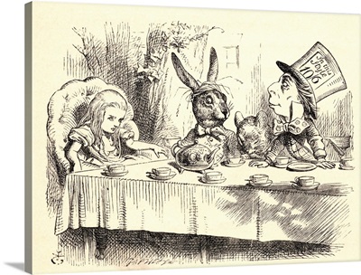 Alice At The Mad Hatter's Tea Party